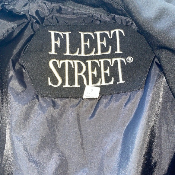 Fleet Street Adjustable Waist Coat Raincoat Waterproof Toggles Full Zip Sz Small - Picture 7 of 11